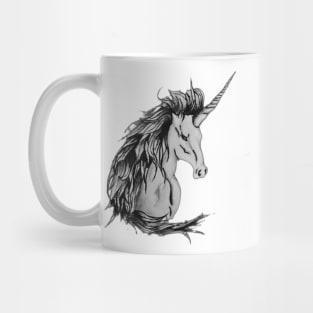 horned horse art Mug